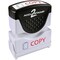 Cosco Shutter Stamp, Antimicrobial, "Copy", Red/Blue COS035532 - alternate 1